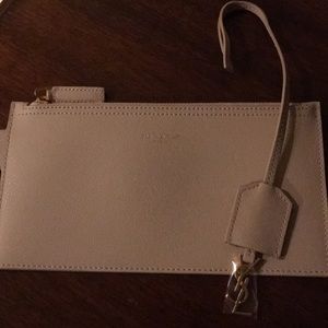 NEW Authentic Saint Laurent Pouch with bag chain